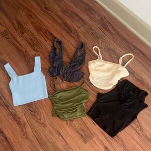 Set of Five Stylish Crop Tops | Shein | XS’s